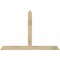 Ekena Millwork Portland Rough Sawn Timber Gable Bracket, Douglas Fir, 60"W x 40"H x 2"D x 4"F, 16/12 Pitch GBW060X40X0204POR00RDF - alternate 1
